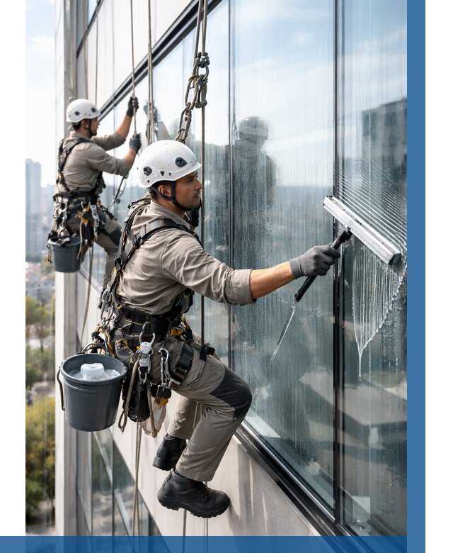 Мойка окон альпинистами в Курске от 4691 р. | ВЫСОТНИК-Кус