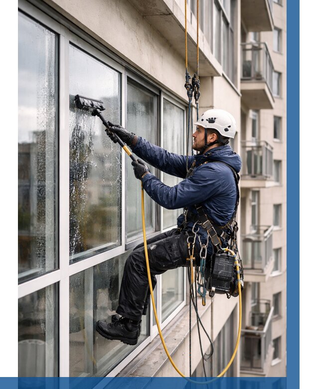 Мойка балконного остекления в Курске от 3648 р. | ВЫСОТНИК-Кус