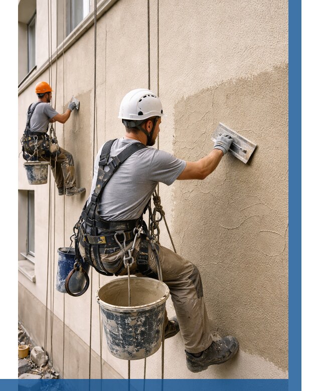 Декоративная штукатурка фасада в Курске от 1251 р. | ВЫСОТНИК-Кус