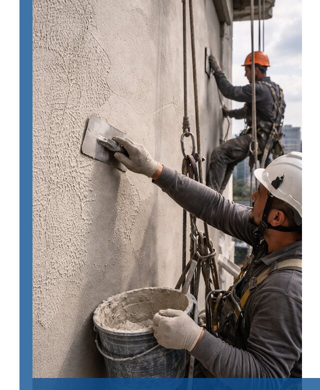 Декоративная штукатурка фасада с утеплением и защитой в Курске