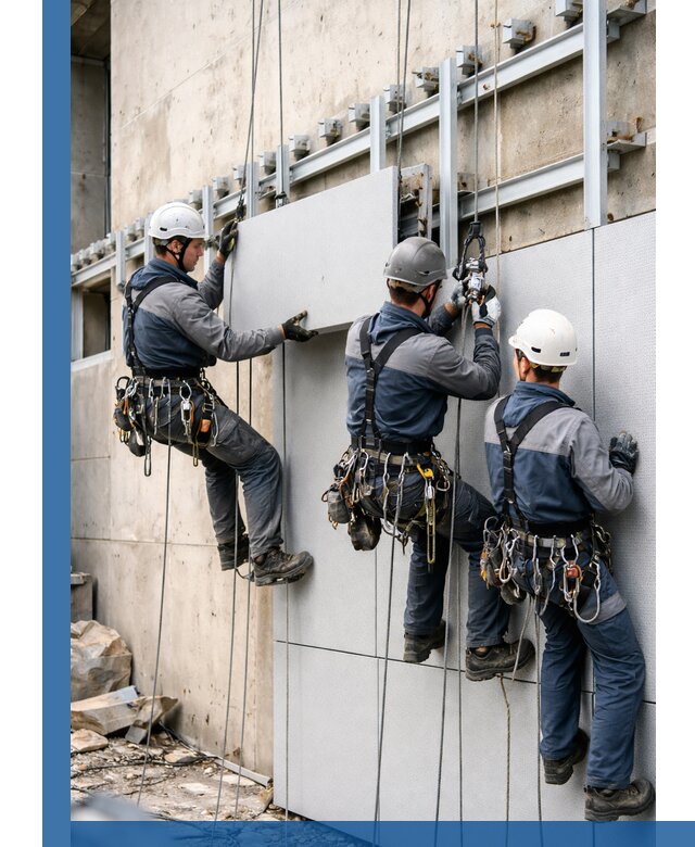 Монтаж вентилируемого фасада в Курске под ключ с гарантией качества