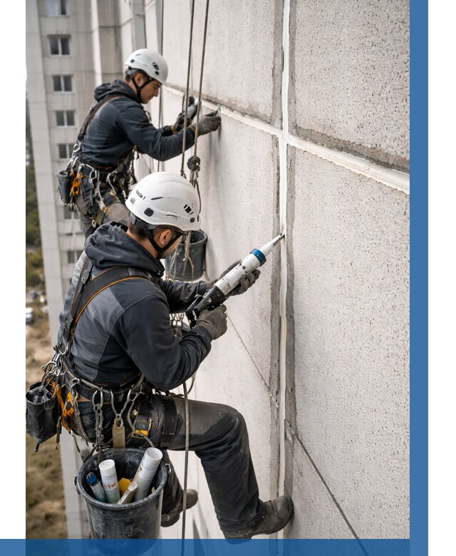 Герметизация межпанельных швов в Курске от 730 р. | ВЫСОТНИК-Кус