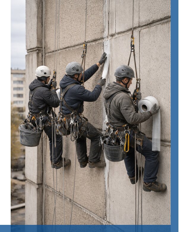 Ремонт межпанельных швов в Курске от 782 р. | ВЫСОТНИК-Кус