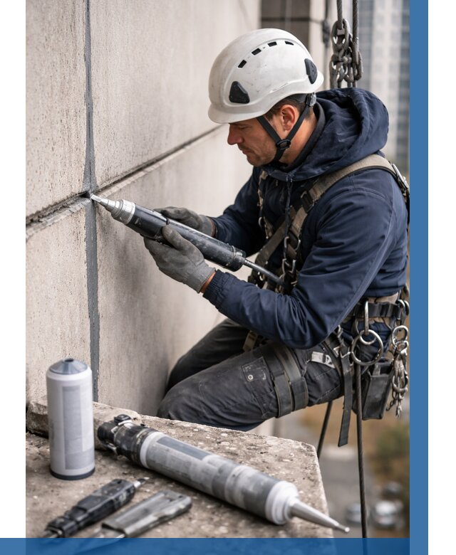 Вторичная герметизация швов в Курске от 469 р. | ВЫСОТНИК-Кус