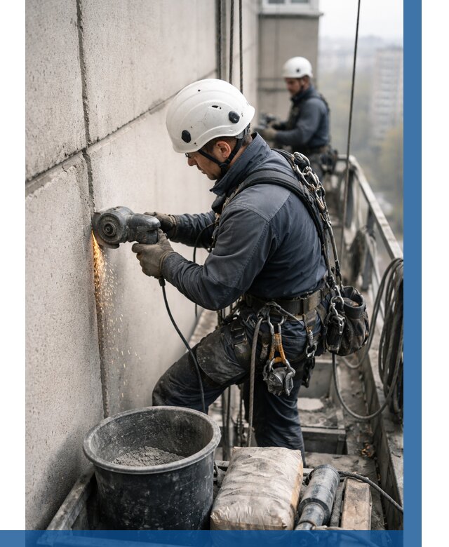 Штробление межпанельных швов в Курске от 1251 р. | ВЫСОТНИК-Кус