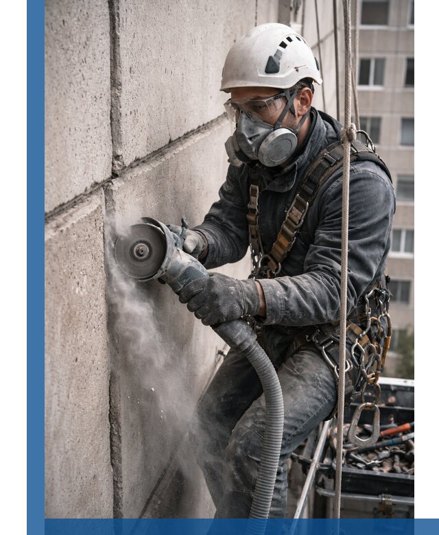 Штробление межпанельных швов в Курске качественно и быстро