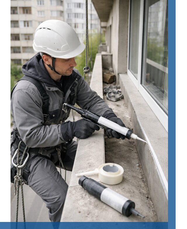 Герметизация швов лоджии в Курске от 4691 р. | ВЫСОТНИК-Кус