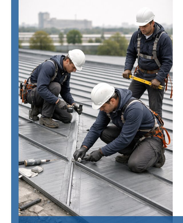 Ремонт фальцевой кровли в Курске срочно и качественно