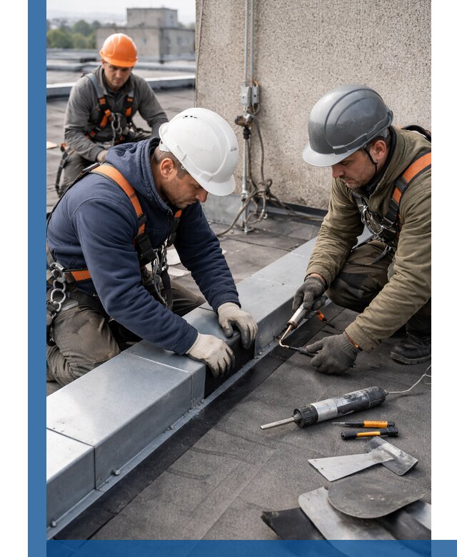 Ремонт кровельных примыканий в Курске профессионально