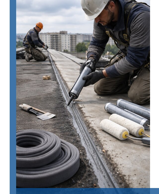 Герметизация швов кровли в Курске с гарантией герметичности