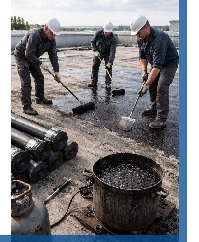 Гидроизоляция кровли мастикой в Курске от 625 р. | ВЫСОТНИК-Кус