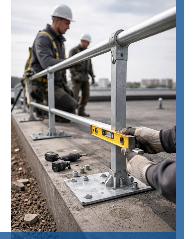 Монтаж кровельного ограждения в Курске от 1251 р. | ВЫСОТНИК-Кус