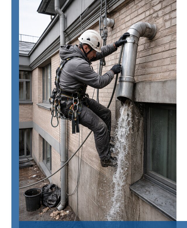 Профессиональная прочистка водосточных труб в Курске с гарантией