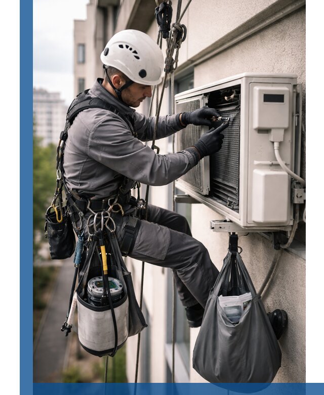 Обслуживание внешнего блока кондиционера в Курске профессионально