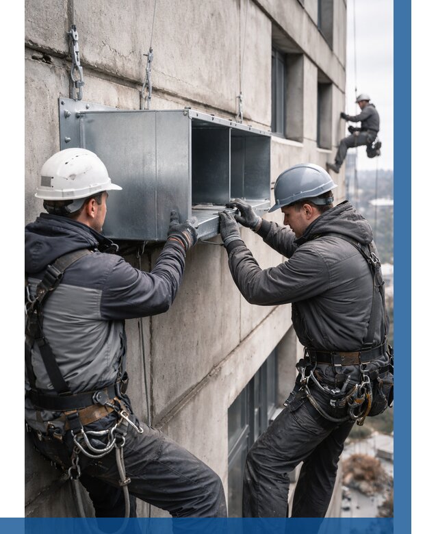 Монтаж вентиляционных коробов в Курске от 3127 р. | ВЫСОТНИК-Кус