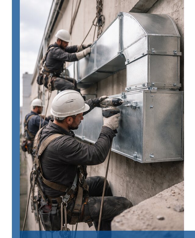 Профессиональный монтаж вентиляционных коробов в Курске под ключ