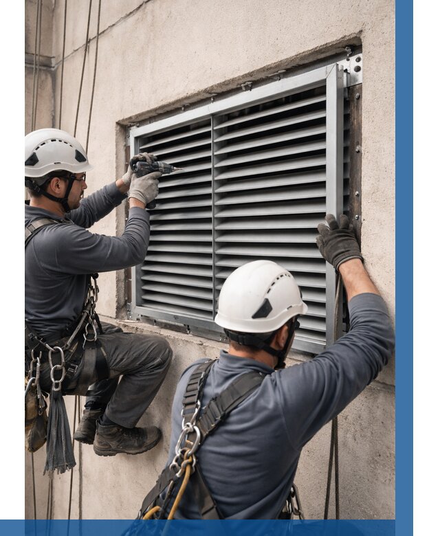 Монтаж вентиляционных решеток в Курске от 4691 р. | ВЫСОТНИК-Кус