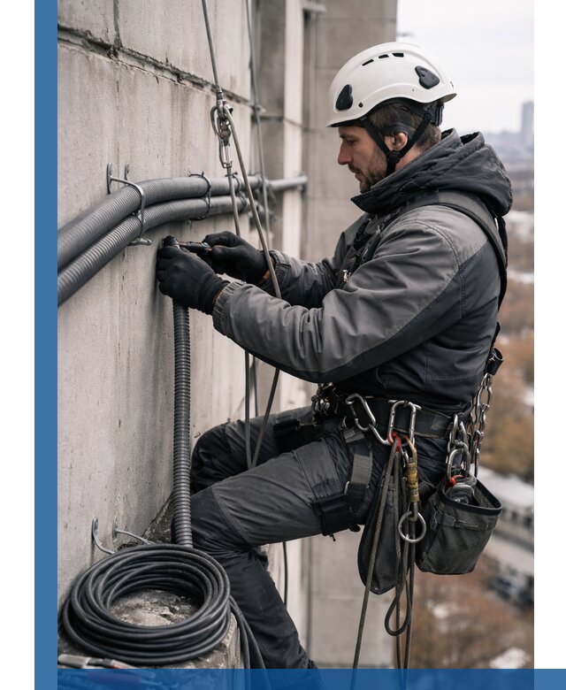 Профессиональный монтаж гофры для кабеля в Курске с гарантией