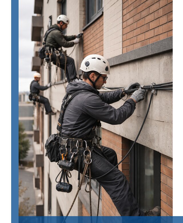 Крепление кабеля на фасаде монтаж и крепеж в Курске