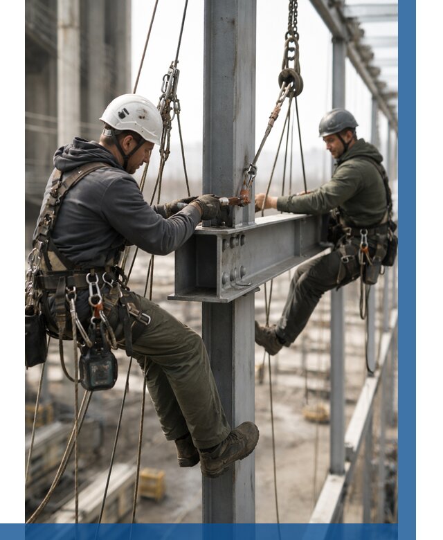 Монтаж металлоконструкций на высоте в Курске от 3648 р. | ВЫСОТНИК-Кус