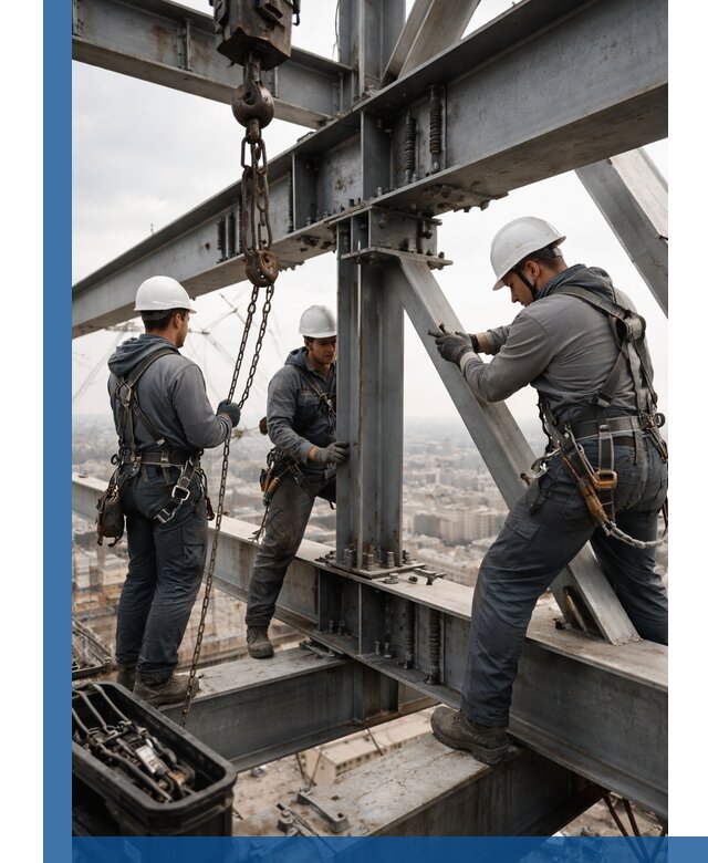 Профессиональный монтаж металлоконструкций на высоте в Курске