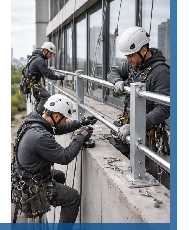 Монтаж ограждений на высоте в Курске, от 1251 р. | ВЫСОТНИК-Кус