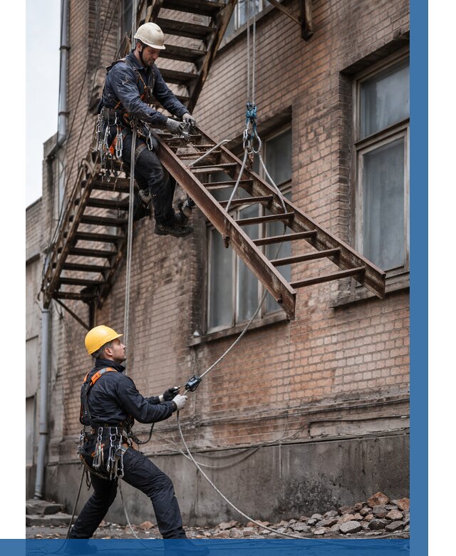 Демонтаж пожарной лестницы в Курске от 12509 р. | ВЫСОТНИК-Кус