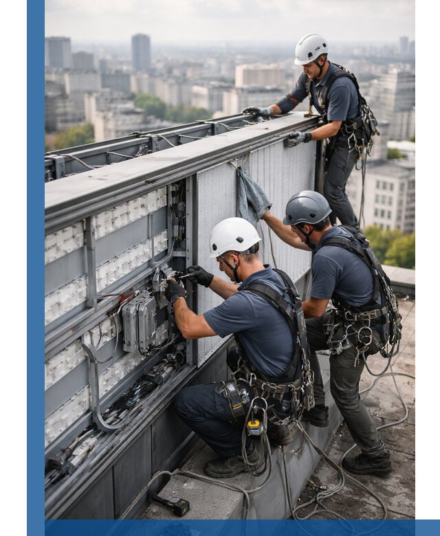 Профессиональное обслуживание крышной рекламы в Курске под ключ