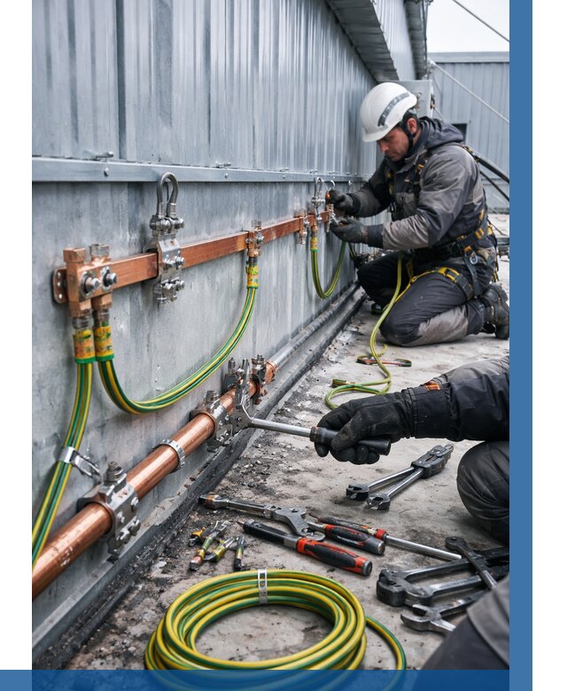 Монтаж заземления здания в Курске от 26060 р. | ВЫСОТНИК-Кус