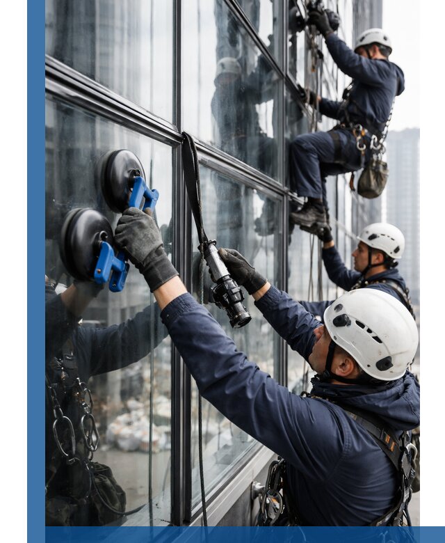 Радиусное остекление фасадов под ключ в Курске с гарантиями