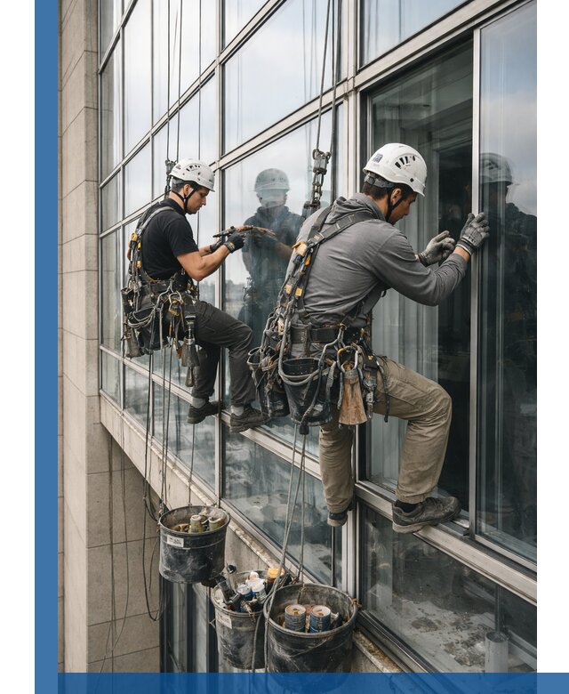 Ремонт витражных конструкций и фасадного остекления в Курске