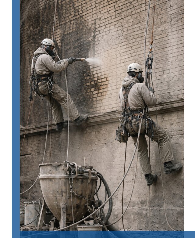 Пескоструйная очистка фасадов в Курске профессионально