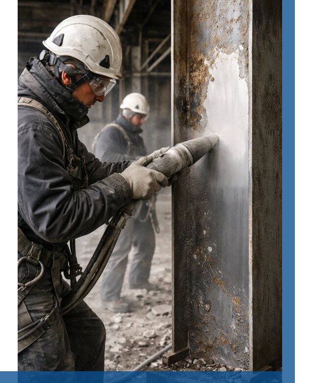 Удаление старой краски с металла в Курске от 469 р. | ВЫСОТНИК-Кус