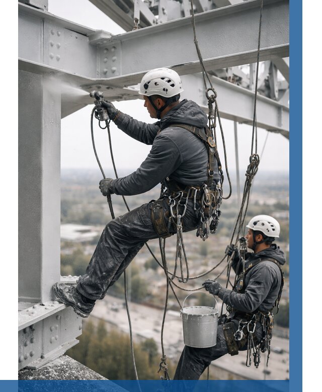 Покраска металлоконструкций на высоте в Курске 365 р |ВЫСОТНИК-Кус