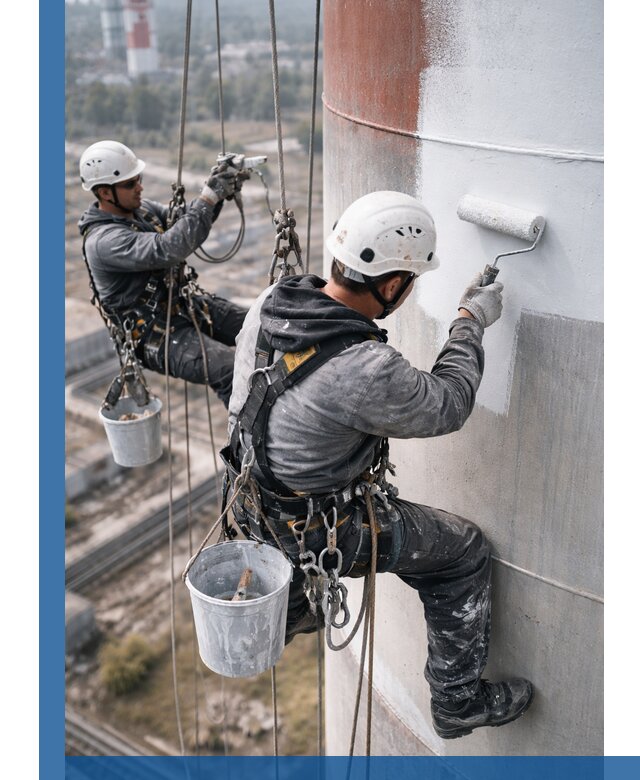 Покраска дымовых труб в Курске: антикоррозийная защита и восстановление