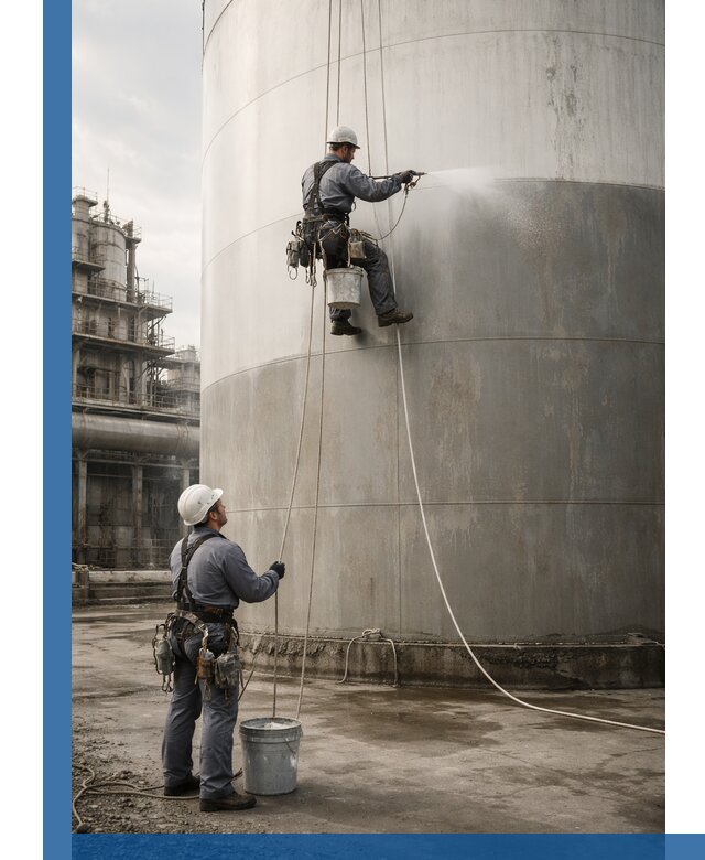 Покраска стальных резервуаров и емкостей в Курске профессионально