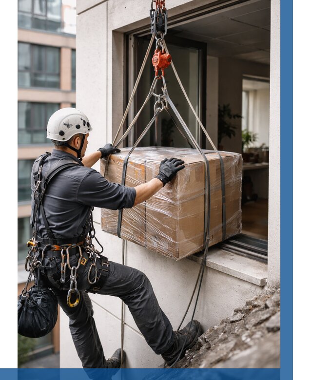 Подъем груза через окно в Курске от 4691 р. | ВЫСОТНИК-Кус