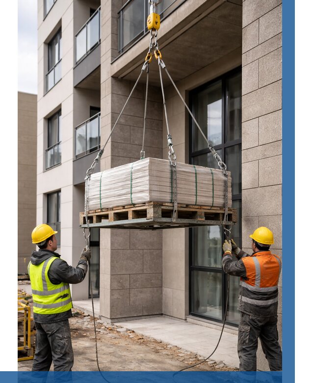 Подъем керамогранита на этаж в Курске от 3648 р. | ВЫСОТНИК-Кус