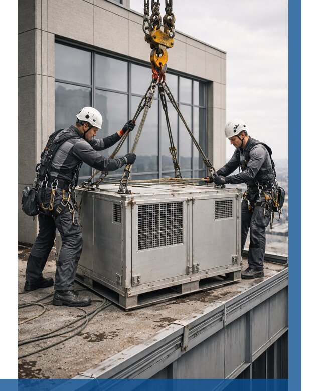 Такелажные работы на высоте в Курске от 8339 р. | ВЫСОТНИК-Кус