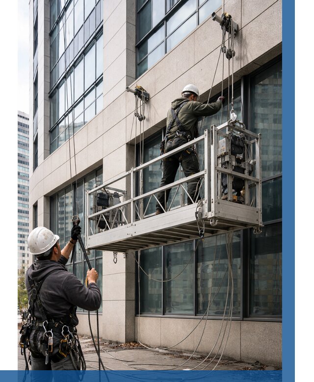 Монтаж и подъем фасадной люльки в Курске от 12509 р. | ВЫСОТНИК-Кус