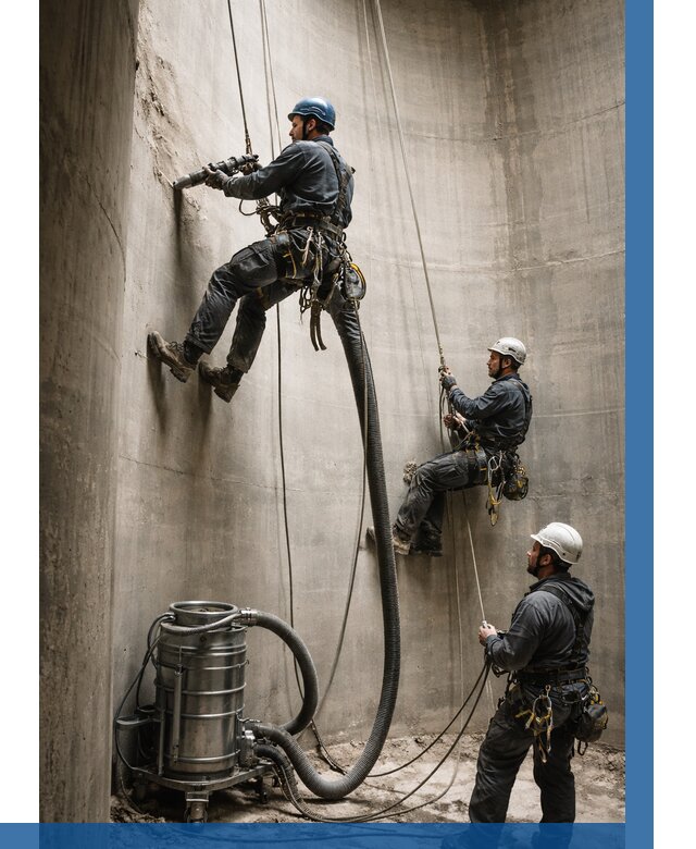 Зачистка силосов в Курске от 4691 р. Договор и смета ВЫСОТНИК-Кус