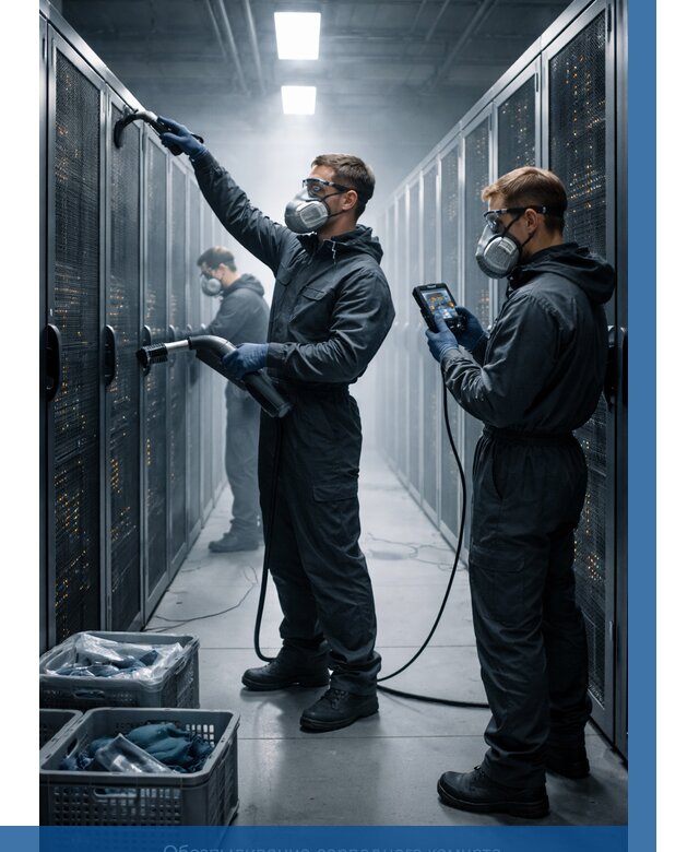 Обеспыливание серверной комнаты в Курске от 4691 р. | ВЫСОТНИК-Кус