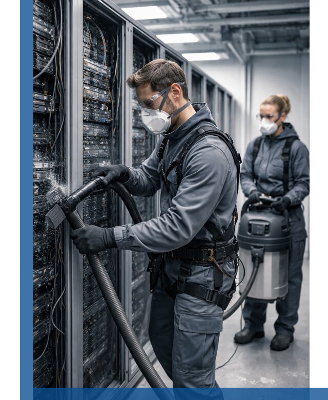 Обеспыливание серверной комнаты в Курске, профессиональная очистка