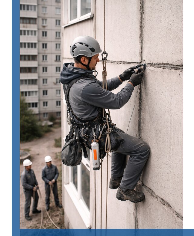 Обследование межпанельных швов и герметизация в Курске