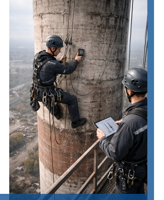 Обследование дымовой трубы в Курске от 8339 р. | ВЫСОТНИК-Кус