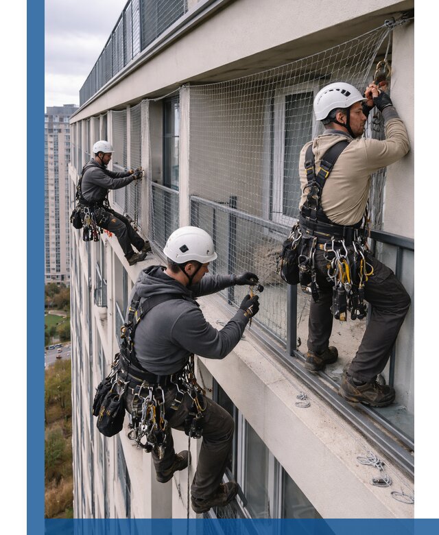 Профессиональный монтаж защитной сетки от птиц в Курске